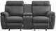 Homelegance® Clifton Gray Double Manual Reclining Glider Loveseat with Center Console-3