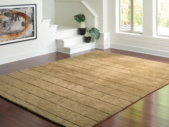 Signature Design by Ashley® Luzmont 9'x12' Golden Brown Extra Large Area Rug-1