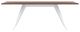 EQ3 Mesa Solid Walnut/White Rectangular Dining Table-1