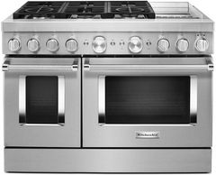 KitchenAid® 48" Stainless Steel Pro Style Dual Fuel Range