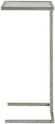 A & B Home Mirrored Tabletop Beverage Table with Antique White Frame-2