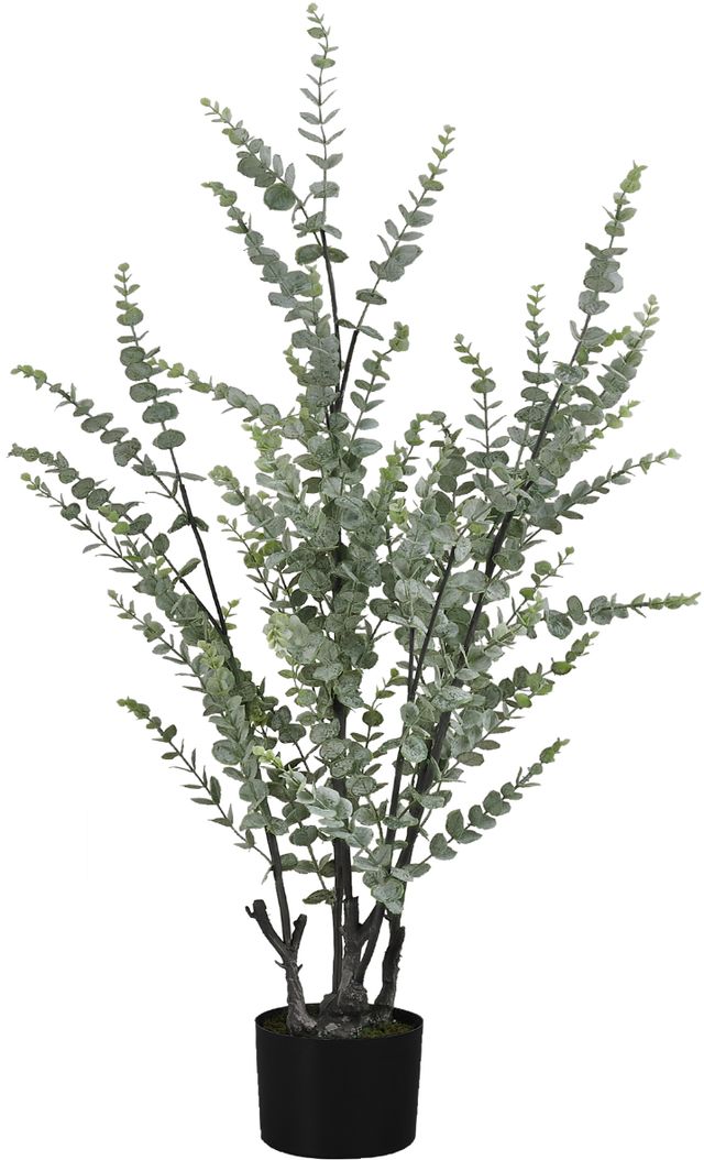 Monarch Specialties Inc. Green/Black 44" Artificial Potted Eucalyptus Tree-0