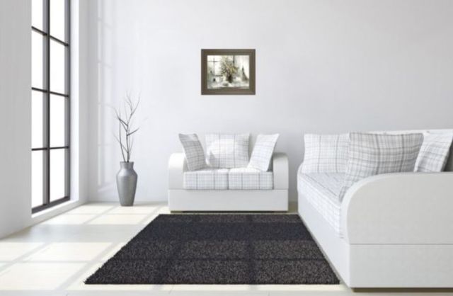 Classy Art Beige/White Daisy Still Life by George Bjorkland Wall Art-2