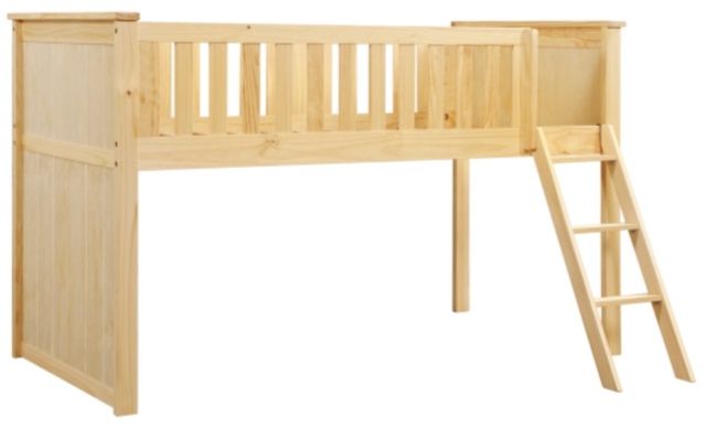 Homelegance® Bartly Natural Youth Twin Low Loft Bunk Bed-0