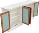 Cottage Creek Furniture Bahari Antique White/Light Slate 77" Console-1