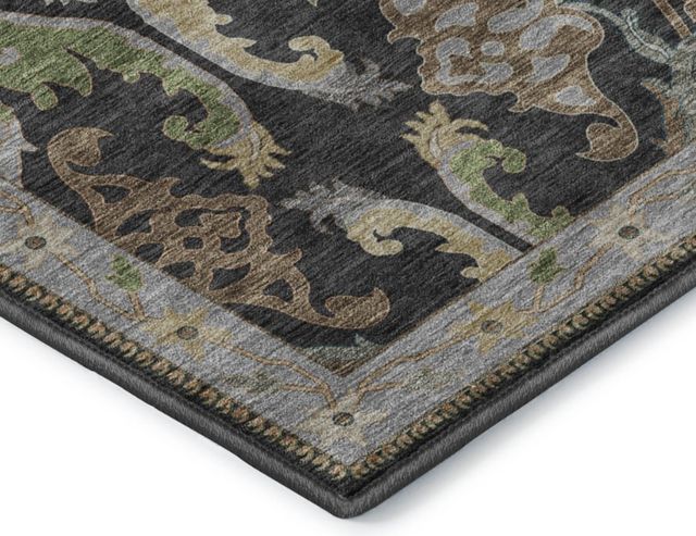 Dalyn™ Rug Company Hatay HY6 Black 5'x8' Area Rug-2