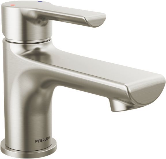 Peerless Flute™ Brushed Nickel 6" Single Top Handle Lavatory Faucet-0