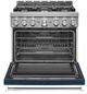 KitchenAid® 36" Ink Blue Smart Pro Style Gas Range-3