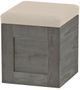 Crate Designs™ Furniture Graphite Upholstered Storage Cube-0