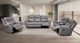 Furniture of America® Agata Warm Gray Glider Recliner-2