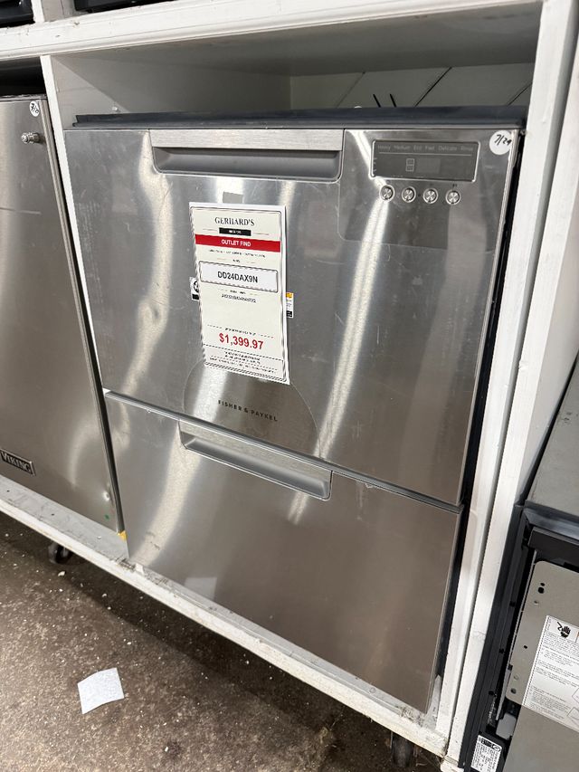 Fisher & Paykel Series 7 24" Stainless Steel Double DishDrawer™ Dishwasher-0