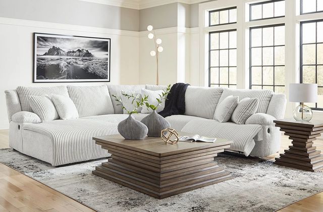 Signature Design by Ashley® Top Tier 6-Piece Alloy Left-Arm Facing Manual Reclining Sectional and Chaise-1