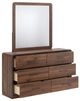 Signature Design by Ashley® Fortlorn Walnut Brown Dresser and Mirror-2