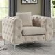 Furniture of America® Sapphira Beige Chair-1