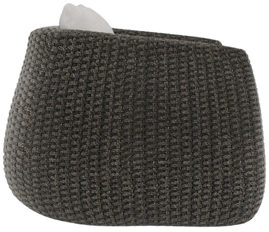 Bernhardt Sarene Bernhardt Exteriors Dark Thatch/White Fabric/Wicker Outdoor Chair-2