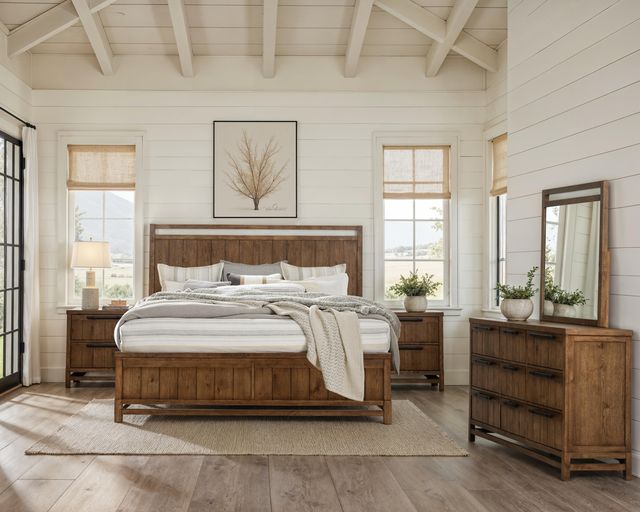 Magnussen Home® Conway Honey Wheat Queen Panel Bed-1