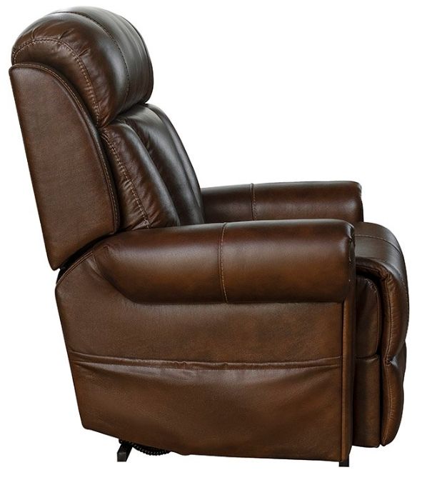 BarcaLounger® Lyndon Tonya Brown Leather Power Recliner-3