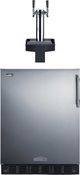 Summit® 5.8 Cu. Ft. Stainless Steel Built-In Floating Tap Beer Kegerator-0