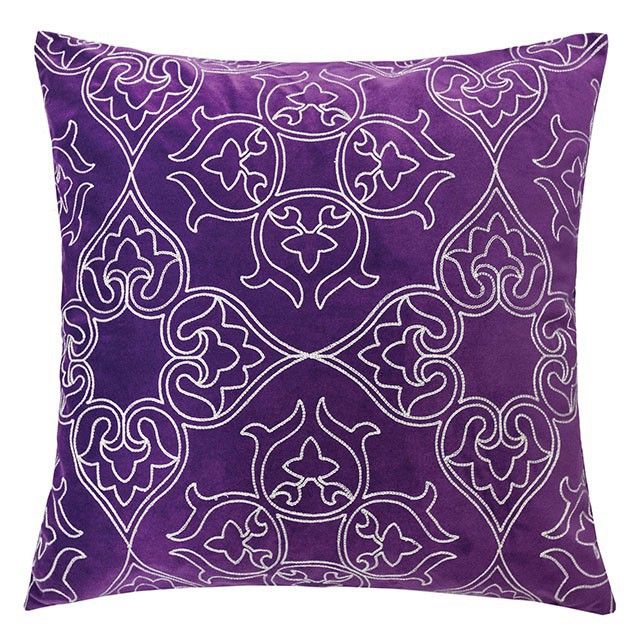 Furniture of America® Kyla Purple Accent Pillow-0