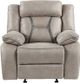 Steve Silver Co. Tyson Gray Manual Glider Recliner-4