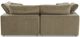 Moe's Home Collection Terra Condo Nook 3-Piece Desert Sage L-Shaped Modular Sectional and Ottoman-3