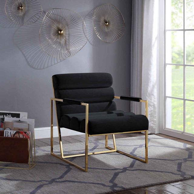 Mazin Furniture Juno Black Accent Chair-3
