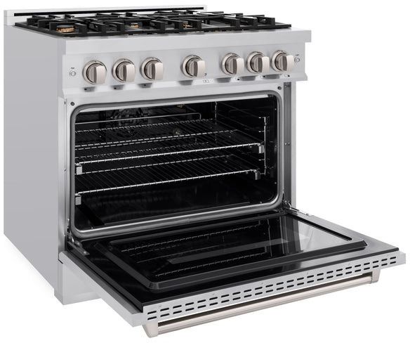 ZLINE Classic 36" Stainless Steel Pro Style Gas Range -3
