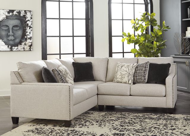 Signature Design by Ashley® Hallenberg 2-Piece Fog Left-Arm Facing Sectional-3