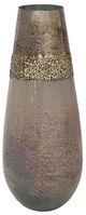 A & B Home Gold/Gray Small Glass Vase-1