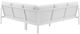Linon Alora WhiteAluminum/Fabric Outdoor Sectional-5