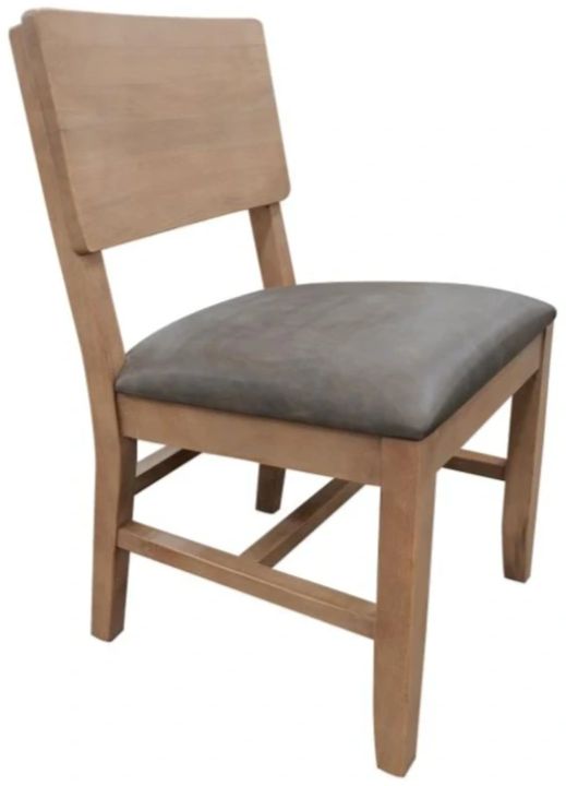 International Furniture Direct Natural Parota Brown Side Chair-0