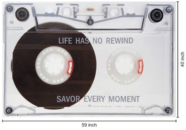 Classy Living Expressive Life Has No Rewind Wall Art-2