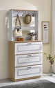 ACME Furniture Hewett Light Oak/White Hall Tree-4