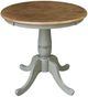 John Thomas Furniture® Dining Essentials Hickory Round Dining Table with Stone Transitional Pedestal Base-0