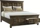 Elements International McCabe Smokey Gray Oak Queen Storage Bed-0