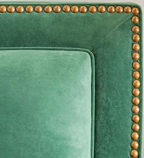 Furniture of America® Verdante Emerald Green Loveseat and Sofa-2