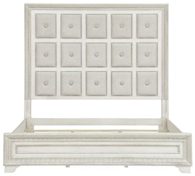 Pulaski™ Camila White Queen Upholstered Panel Bed-2