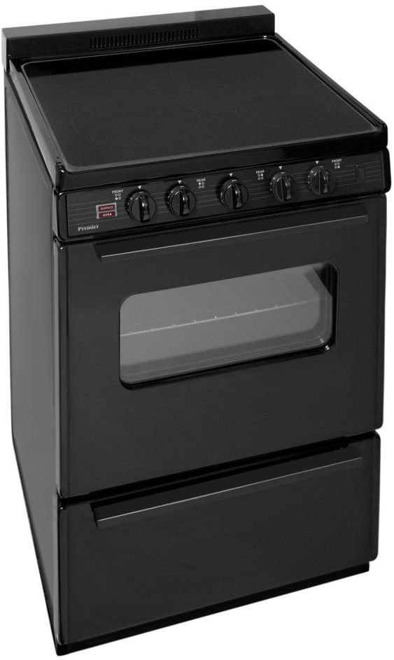 Premier 24" Black Freestanding Electric Range-2