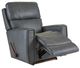 La-Z-Boy® Apollo Blue Grey Leather Manual Rocking Recliner-4