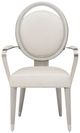 Michael Amini® Eclipse Ivory Jacquard/Moonlight Arm Chair-2