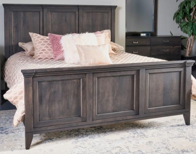 Urban Collections by Yutzy Woodworking Champagne Retreat White Oak California King Crown Panel Bed-0