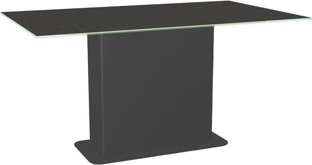 Amisco Customizable Lucarelli 60" Rectangular Dining Table with 0.5" Starstone on Glass Top-0