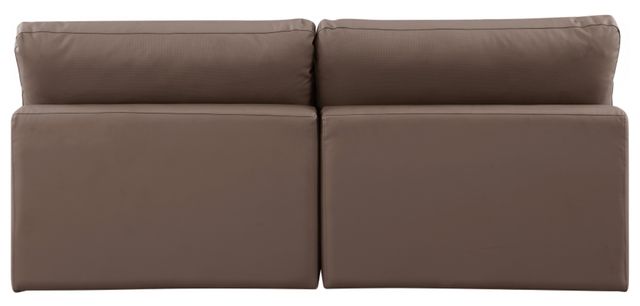 Meridian Furniture Comfy 2-Piece Brown Vegan Leather Sofa-2