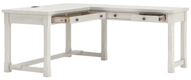 Signature Design by Ashley® Robbinsdale Antique White L-Shape Office Desk-1