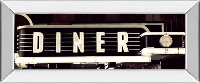 Classy Art Diner by Susan Bryant Mirrored Frame Wall Art-0