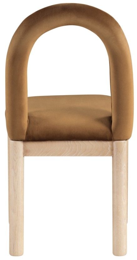 Meridian Furniture Conrad Saddle/Natural Upholstered Dining Chair-3