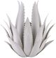 Currey & Company Agave Gesso White Wall Sconce-2