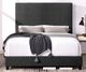 Legends Home Bridger Endurance Graphite King Upholstered Panel Bed-4