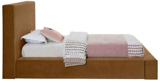 Meridian Furniture Dorian Saddle Twin Upholstered Panel Bed-2