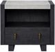Bernards Moden Java Nightstand with Cement Top-2